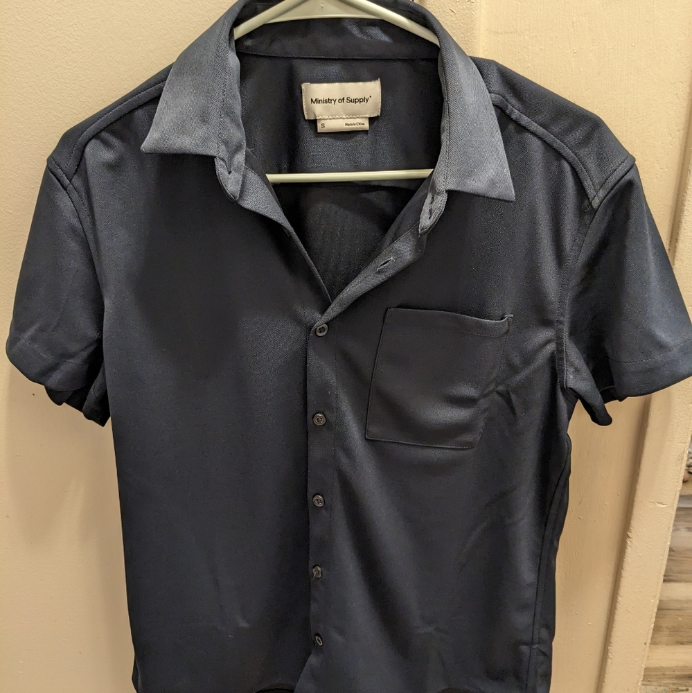 Ministry of Supply Men's Apollo Short Sleeve Sport Shirt